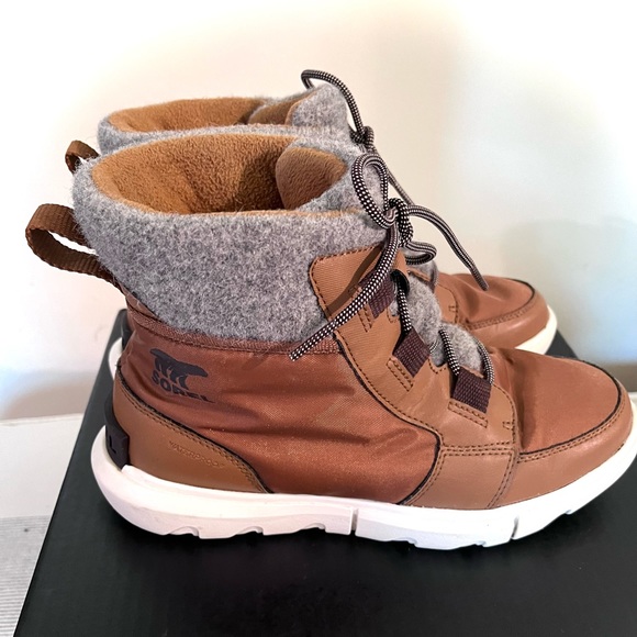 Sorel Explorer II Carnival Felt waterproof brown winter boot shoe - Picture 5 of 7